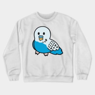 Cute Blue Budgie Crewneck Sweatshirt